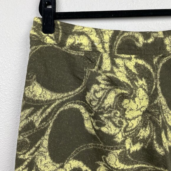 Patagonia Men's 36 Swim Trunks Shorts Green Brown Floral Tropical Vacation Beach - Picture 12 of 12